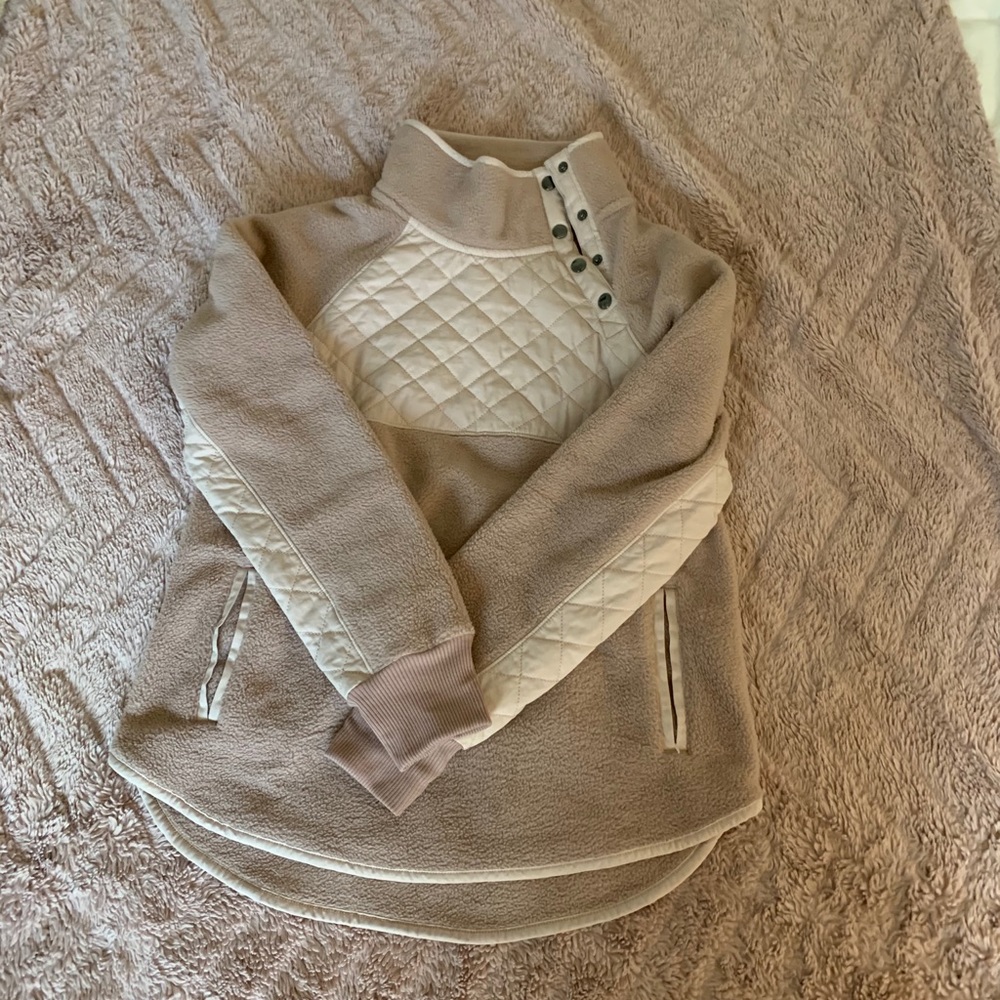 Asymmetrical Snap-Up Fleece